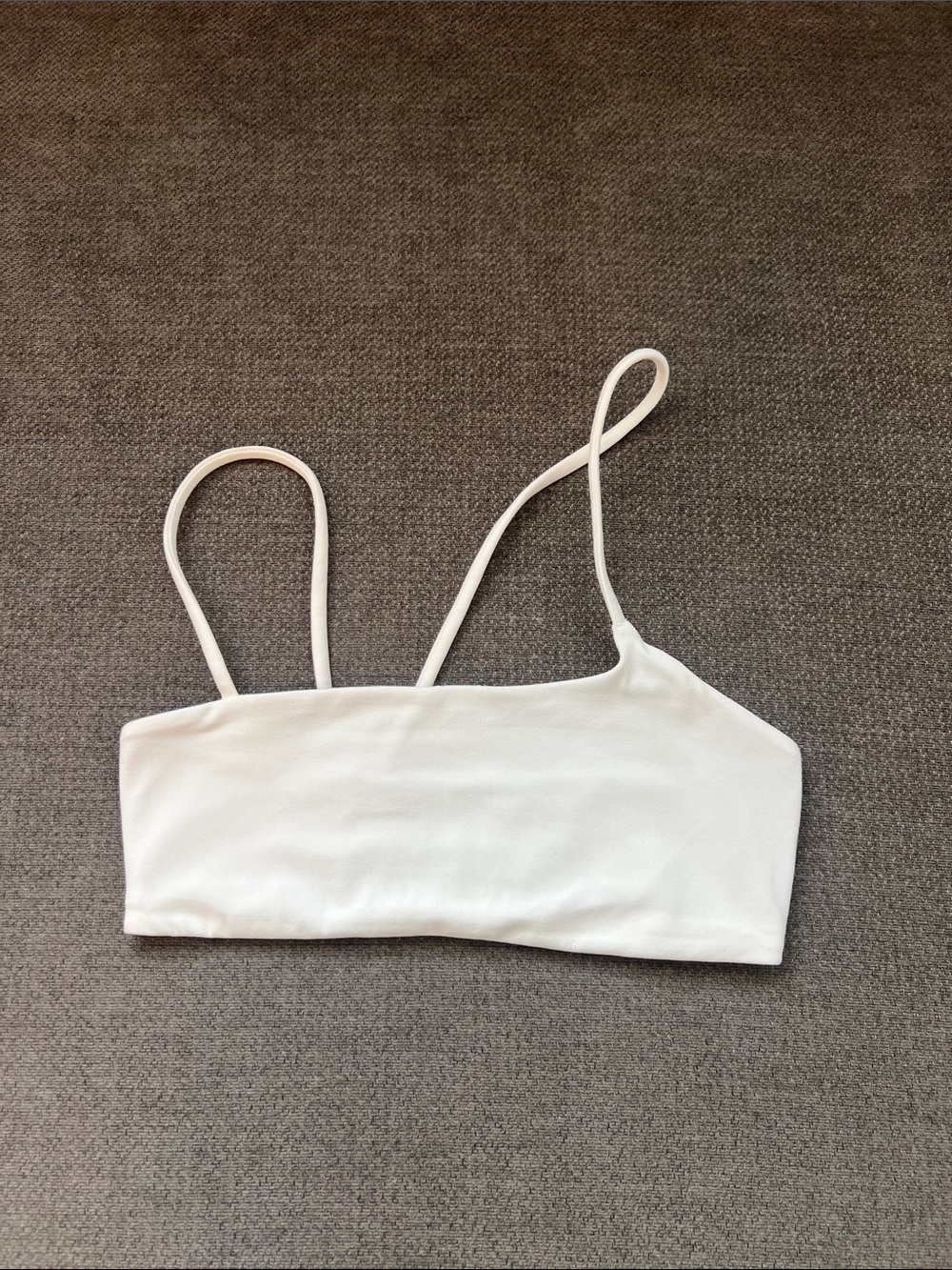 lululemon athletica White Asymmetric Spaghetti-Strap Crop Camisole